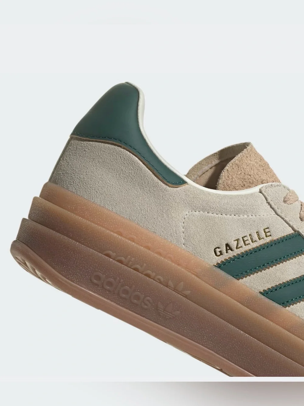 NWT adidas Gazelle Bold ID7056 Cream White Collegiate Green Women’s 9.5